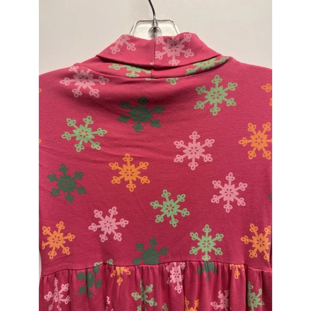 Gymboree Girls Size 12 Pink And Colored Snowflake‎ Turtleneck Dress